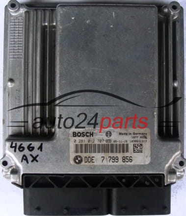 ECU CENTRALITA DE MOTOR BMW E90 330 3.0 DIESEL BOSCH 0281012707, 0 281 012 707, DDE 7799856, DDE7799856, 7 799 856
