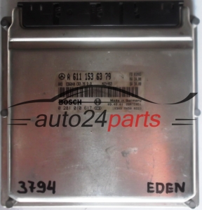 KOMPUTER STEROWNIK SILNIKA MERCEDES SPRINTER 2.2 220 CDI A6111536379, A 611 153 63 79, BOSCH 0281010617, 0 281 010 617 - 