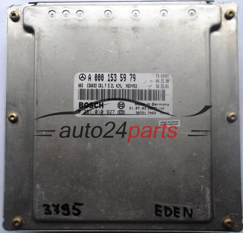 ECU ENGINE CONTROLLER MERCEDES VITO 2.2 220 CDI BOSCH 0281010927