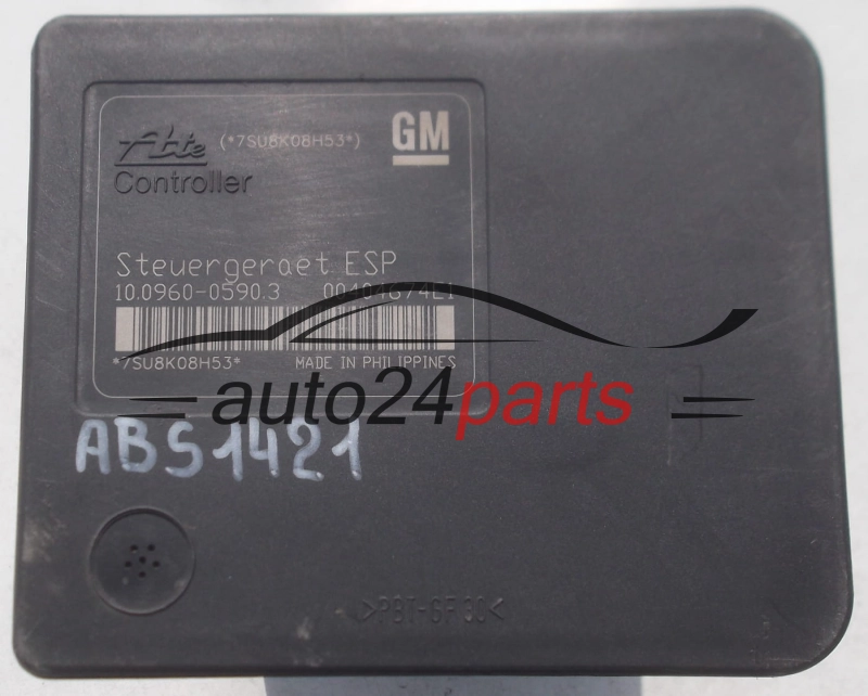 BOMBA HIDRAULICA Y CENTRALITA ABS OPEL ASTRA H ZAFIRA B  13244860, ATE 10.0206-0287.4, 10020602874, 10.0960-0590.3, 10096005903 