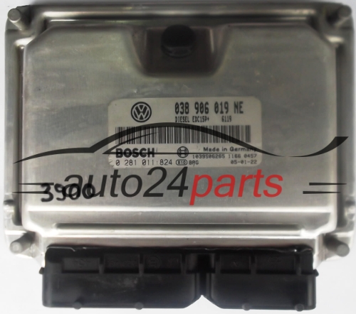 ECU ENGINE CONTROLLER SEAT IBIZA 1.9 TDI ATD 038 906 019 NE, 038906019NE, BOSCH 0 281 011 824, 0281011824, 1039S06265 