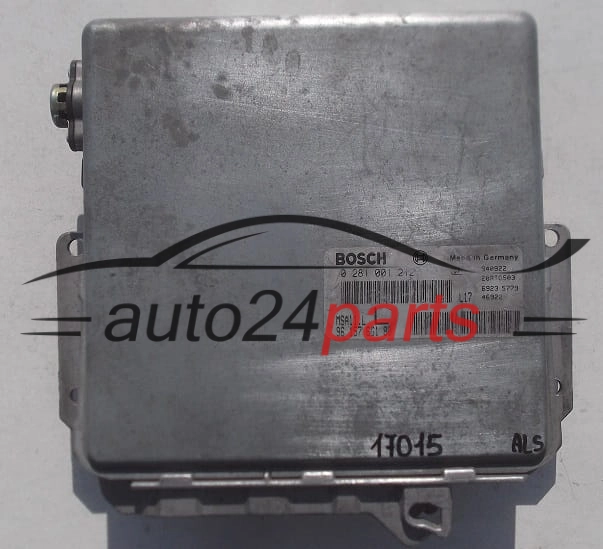 Μονάδα Ελέγχου Κινητήρα CITROEN PEUGEOT 2.5 DIESEL BOSCH 0 281 001 212, 0281001212, 96 157 661 80, 9615766180 