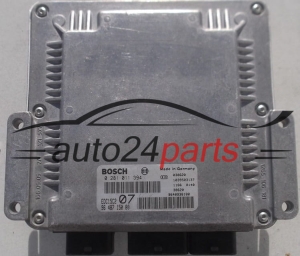 CENTRALINA DO MOTORE CITROEN C5 2.0 HDI BOSCH 0 281 011 394, 0281011394, 96 487 150 80, 9648715080, EDC15C2 