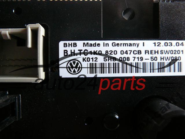  VOLKSWAGEN GOLF TOURAN 1K0 820 047 CB / 1K0820047CB / 5HB 008 719-50 / 5HB00871950