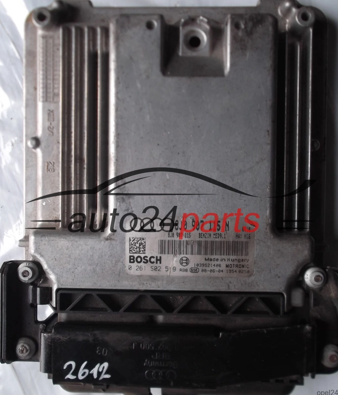 ECU CENTRALITA DE MOTOR AUDI TT 2.0T TFSI 8J0907115N, 8J0 907 115 N, 8J0907115, 8J0 907 115, BOSCH 0 261 S02 519, 0261S02519, 8J0 997 020 CX, 0261S02519, 0986264620, 0 986 264 620, BENZIN MED9.1 0010, 1039S21406