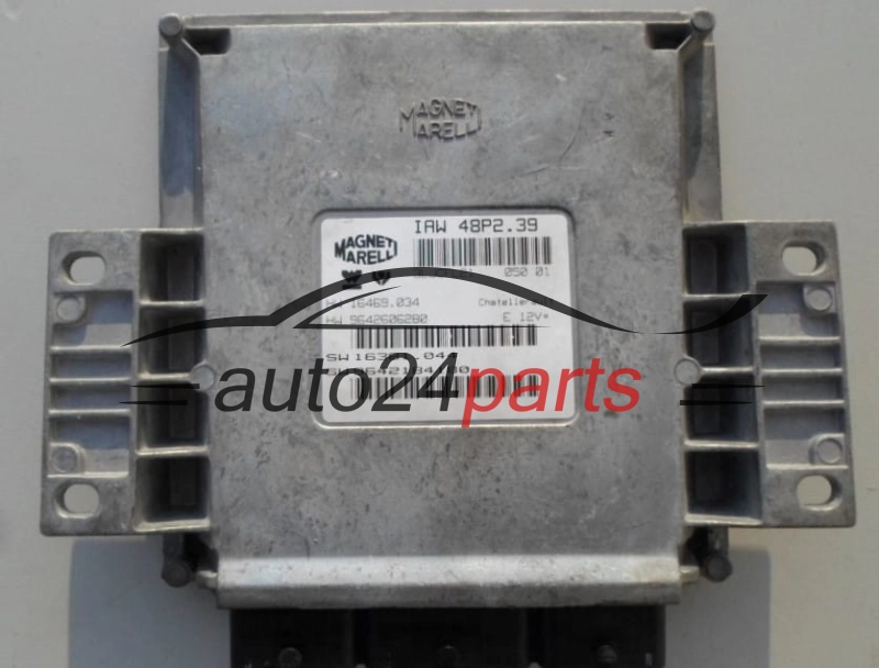 MOTORSTEUERGERÄT ECU STEUERGERÄT PEUGEOT Magneti Marelli IAW 48P2.39,  HW 16469034, 9642606280, SW 16381044, 9642184180