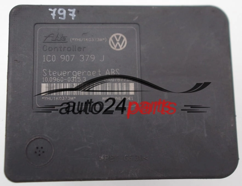 AUDI VW SEAT SKODA 1J0 614 117 F, 1J0614117F, 10.0206-0037.4, 10020600374, 1C0 907 379 J, 1C0907379J, 10.0960-0315.3, 10096003153