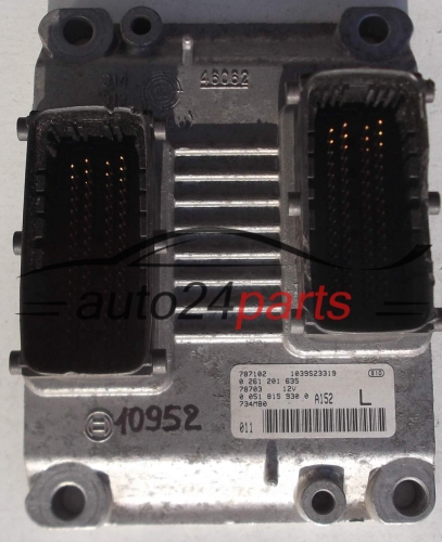 ECU ENGINE CONTROLLER FIAT BRAVO MULTIPLA BOSCH 0 261 201 635, 0261201635