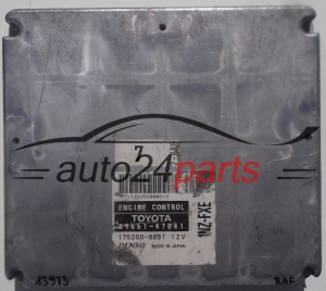 CENTRALITA DE MOTOR TOYOTA PRIUS 89661-47041, 8966147041, DENSO 175200-8881, 1752008881