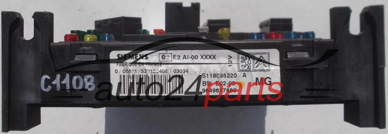 CENTRALKA MODUL STEROWNIK KOMFORTU CITROEN PEUGEOT SIEMENS S118085220A