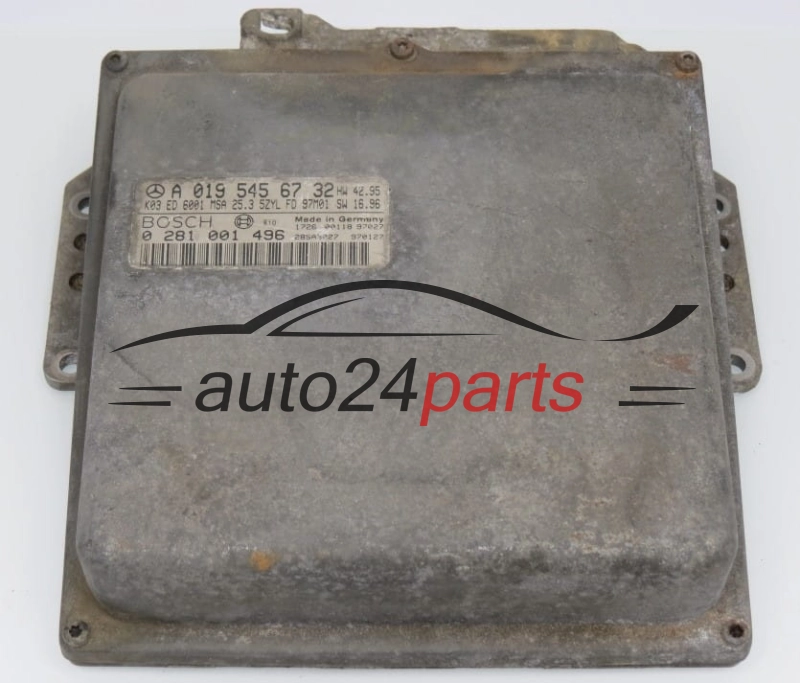 ECU ENGINE CONTROLLER  MERCEDES SPRINTER 2.9 TDI BOSCH 0 281 001 496,  A 019 545 67 32