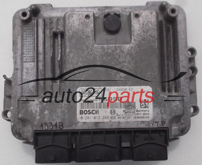Μονάδα Ελέγχου Κινητήρα FORD FIESTA 1.6 TDCI BOSCH 0 281 012 249, 0281012249, FoMoCo 5S61-12A650-ED, 5S6112A650ED 