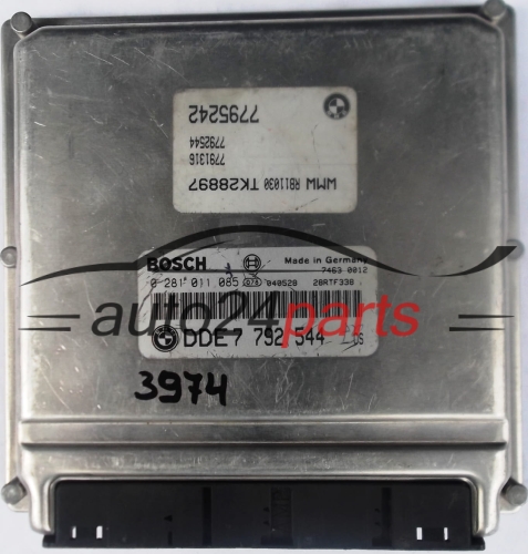 MOTORSTEUERGERÄT ECU STEUERGERAT MINI ONE R50 1.4 DIESEL BOSCH 0281011085, 0 281 011 085, DDE 7792544, 7 792 544