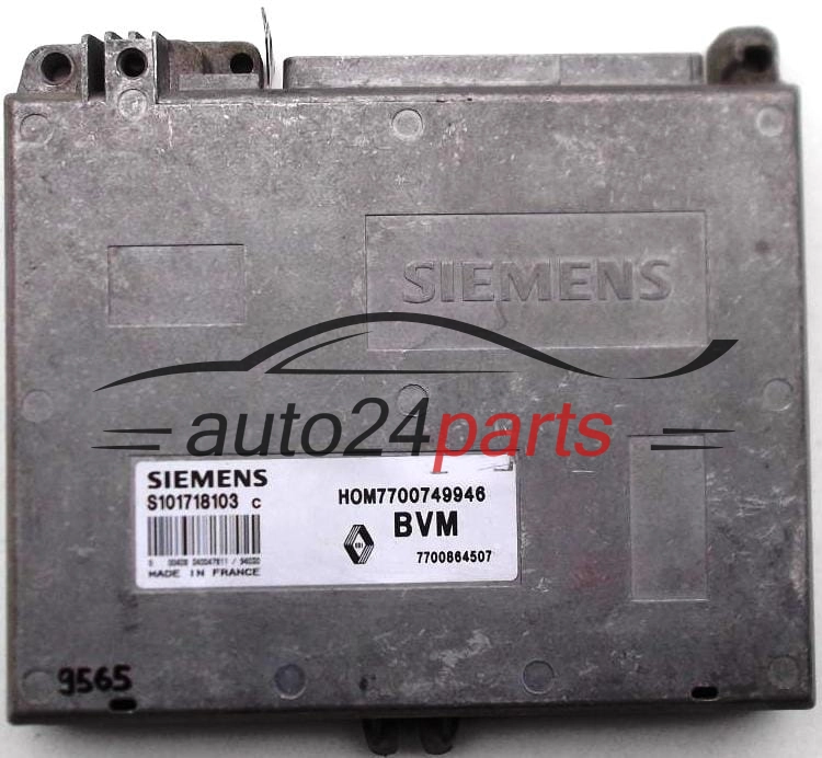 KOMPUTER STEROWNIK SILNIKA RENAULT CLIO 1.4, S101718103, HOM7700749946, BVM