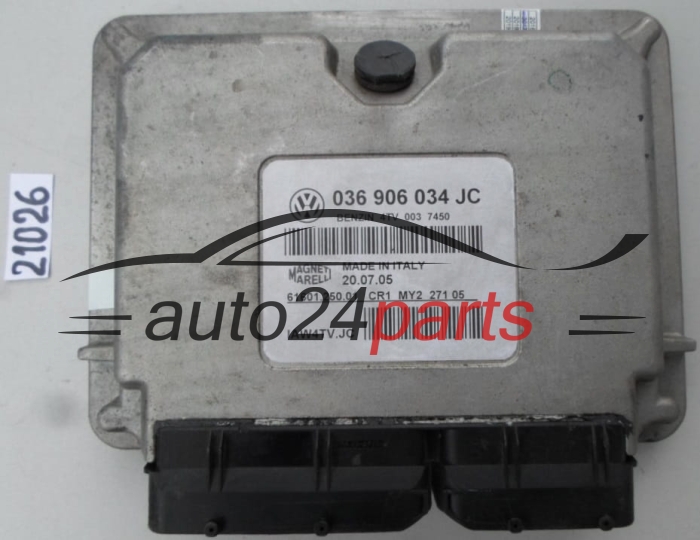 KOMPUTER STEROWNIK SILNIKA VW VOLKSWAGEN POLO 1.4 MAGNETI MARELLI IAW4TV.JC, IAW4TVJC, 036 906 034 JC, 036906034JC, 61601.250.02, 6160125002