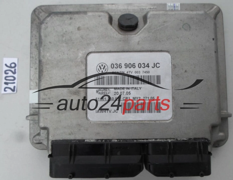 KOMPUTER STEROWNIK SILNIKA VW VOLKSWAGEN POLO 1.4 MAGNETI MARELLI IAW4TV.JC, IAW4TVJC, 036 906 034 JC, 036906034JC, 61601.250.02, 6160125002