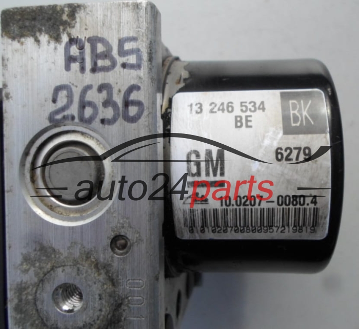 ABS PUMP OPEL ASTRA H 13246534 BE, 13246534BE, 10.0207-0080.4, 10020700804, 10.0970-0513.3, 10097005133 