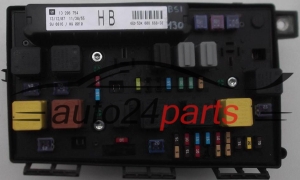 FUSE RELAY BOX ELECTRICAL COMFORT CONTROL MODULE BODY OPEL ASTRA H ZAFIRA B GM 13 206 754 HB, 13206754 HB, HELLA 5DK 008 668-38, 5DK008668-38, 5DK00866838