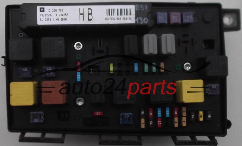  FUSE RELAY BOX ELECTRICAL COMFORT CONTROL MODULE BODY OPEL
