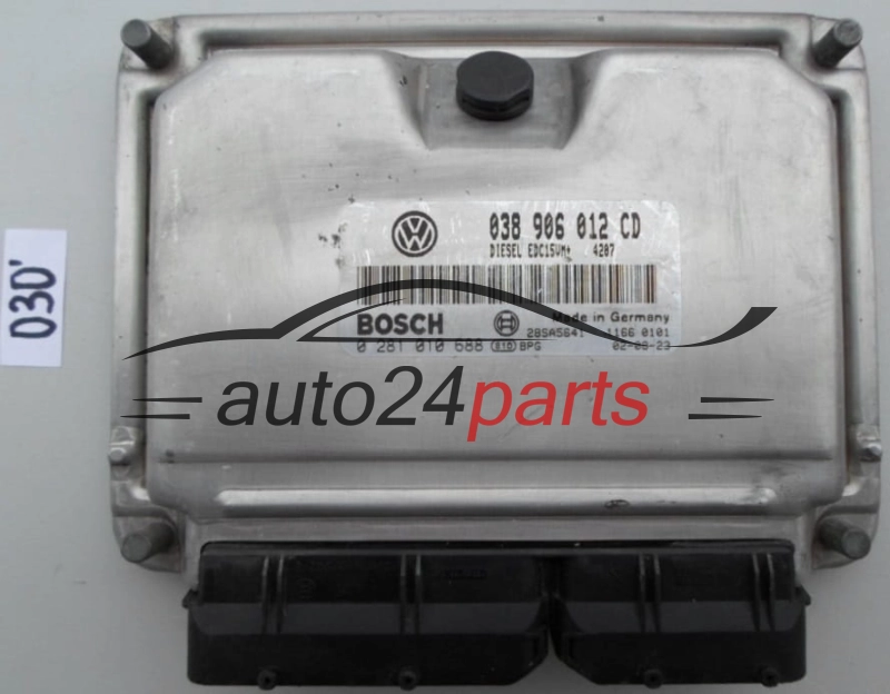 KOMPUTER STEROWNIK SILNIKA VOLKSWAGEN SEAT SKODA 1.9 SDI BOSCH 0 281 010 688,  038 906 012 CD
