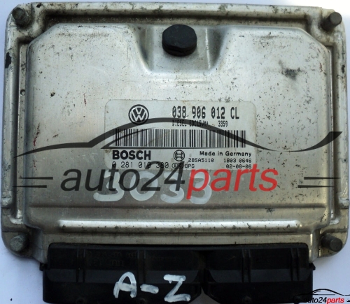 ECU CENTRALITA DE MOTOR SKODA OCTAVIA 1.9 TDI 038906012CL, 038 906 012 CL, BOSCH 0281010380, 0 281 010 380