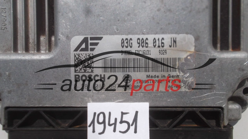 Centralina do motore SEAT ALHAMBRA 2.0 TDI BOSCH 0281012697 03G906016JN EDC16U31