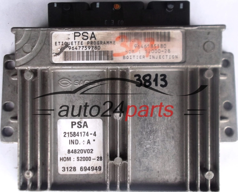  ECU ENGINE CONTROLLER PEUGEOT 307 1.4 SAGEM 21584174-4