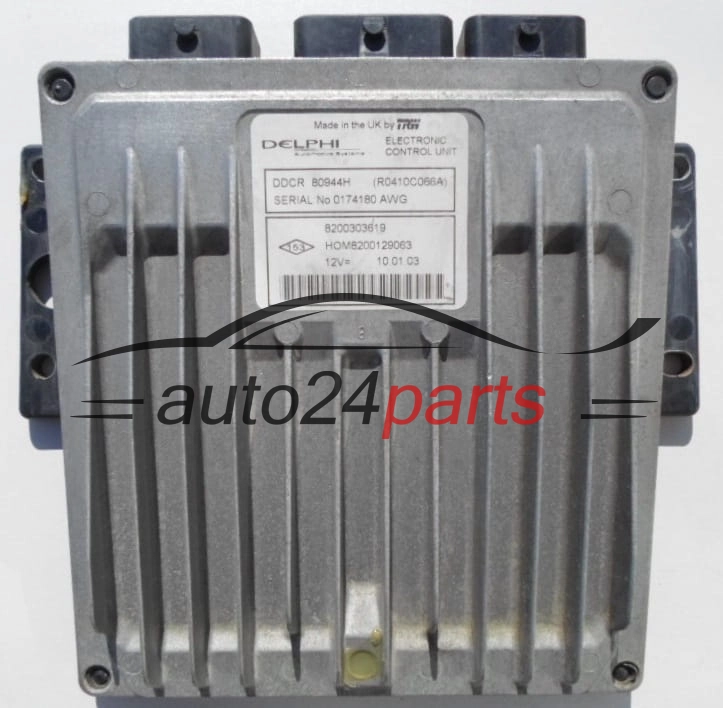 Μονάδα Ελέγχου Κινητήρα RENAULT CLIO 1.5 DCI Delphi R0410C066A, 8200303619, HOM 8200129063