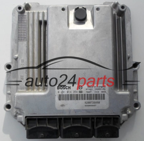 Μονάδα Ελέγχου Κινητήρα  RENAULT 2.0 DCI BOSCH 0 281 014 354,  8200726880