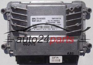 CENTRALINA DO MOTORE CHEVROLET SPARK CONTINENTAL D52 5WY1K11A, GM 25182025 AALH, 96958816