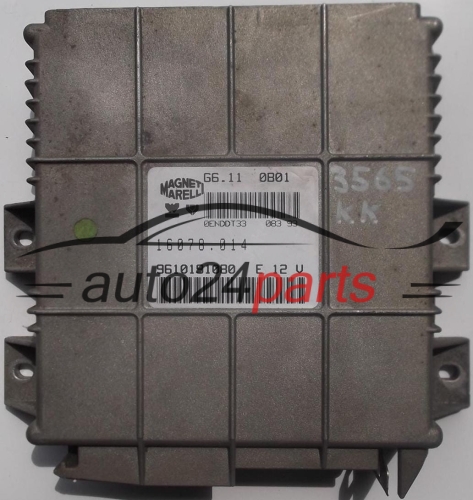 ECU ENGINE CONTROLLER CITROEN PEUGEOT MAGNETI MARELLI G6.11 0B01, G6110B01, 9610191080, 16078.014, 16078014 