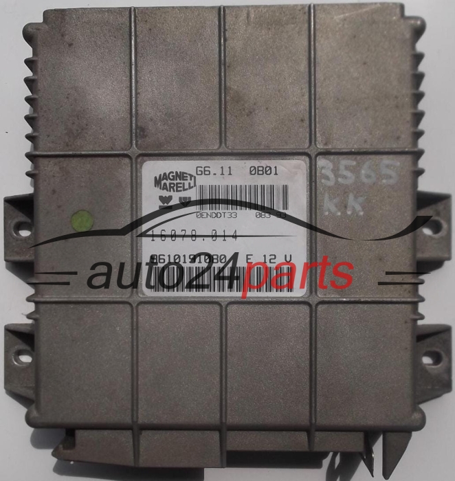 ECU ENGINE CONTROLLER CITROEN PEUGEOT MAGNETI MARELLI G6.11 0B01, G6110B01, 9610191080, 16078.014, 16078014 