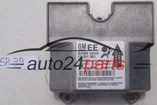 STEROWNIK MODUL PODUSZEK POWIETRZNYCH OPEL ASTRA H GM 13 251 081 EE