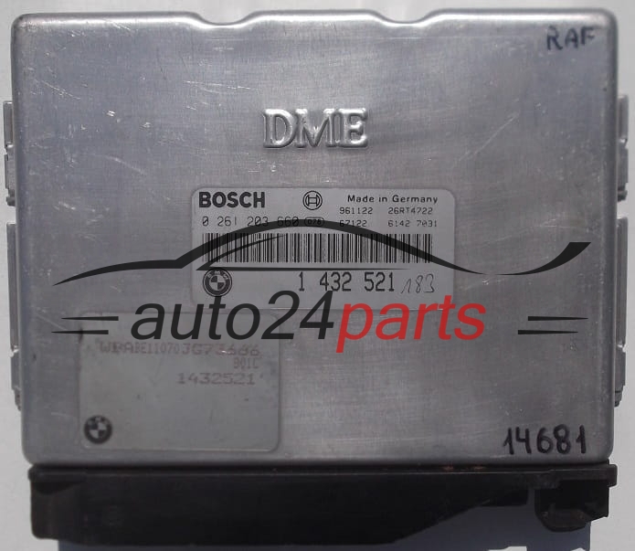 Μονάδα Ελέγχου Κινητήρα BMW 3 E36 316 BOSCH 0 261 203 660, 0261203660, 1 432 521