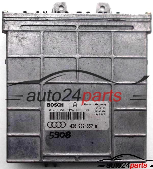CALCULATEUR MOTEUR AUDI A8 3.2 BOSCH 0 261 203 905/906, 0261203905, 4D0 907 557 A, 4D0907557A