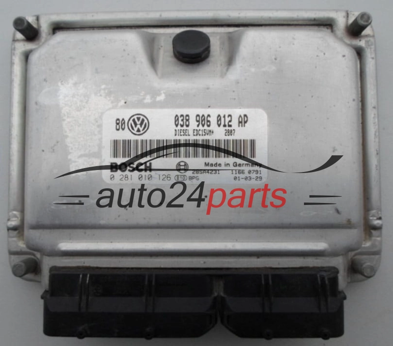 Μονάδα Ελέγχου Κινητήρα VW VOLKSWAGEN GOLF 1.9 TDI BOSCH 0 281 010 126,  038 906 012 AP