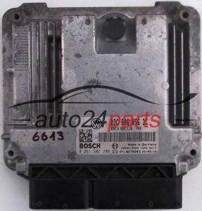 KOMPUTER STEROWNIK SILNIKA VW VOLKSWAGEN PASSAT BOSCH 0261 S02 286, 0261S02286, 03C 906 056 DC, 03C906056DC, 1039S12209, BENZIN MED9.5.10 - 