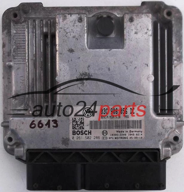 KOMPUTER STEROWNIK SILNIKA VW VOLKSWAGEN PASSAT BOSCH 0261 S02 286, 0261S02286, 03C 906 056 DC, 03C906056DC, 1039S12209, BENZIN MED9.5.10 