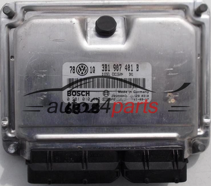 ECU ENGINE CONTROLLER VW VOLKSWAGEN PASSAT 2.5 TDI 3B1 907 401 B, 3B1907401B, BOSCH 0 281 010 447, 0281010447
