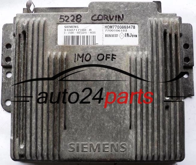 RENAULT LAGUNA 1.8 SIEMENS S103717108R, S103717108 R, HOM7700663478 HOM 7700663478, 7700106183