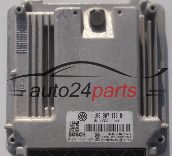 ECU ENGINE CONTROLLER SEAT LEON 2.0 TFSI BOSCH 0 261 S02 289,  1P0 907 115 D