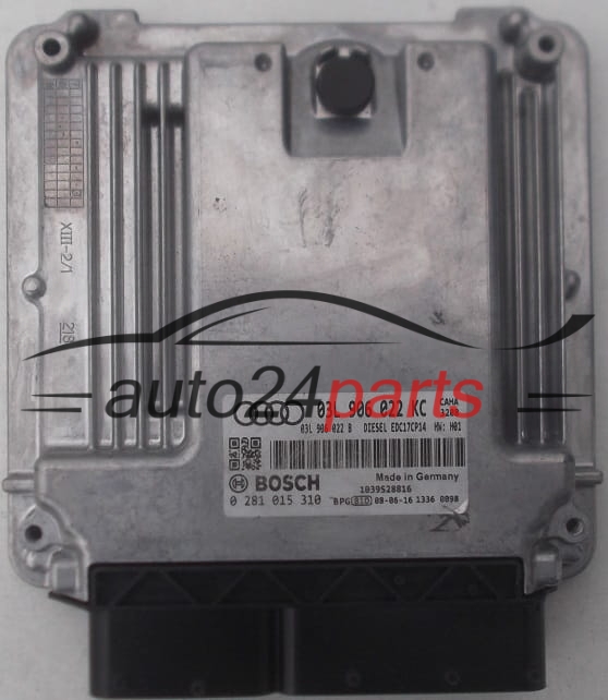 AUDI A4 2.0 TDI BOSCH 0 281 015 310, 0281015310, 03L 906 022 KC, 03L906022KC, 03L 906 022 B, 03L906022B
