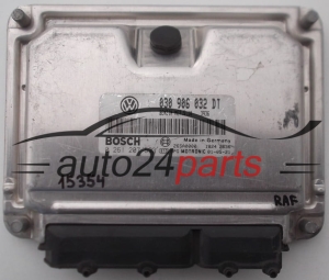 MOTORSTEUERGERÄT ECU STEUERGERÄT VW VOLKSWAGEN POLO LUPO CADDY 1.4 030906032DT, BOSCH 0 261 207 593, 0261207593, 26SA0000 1824 0420, BENZIN ME7.5.10 3936