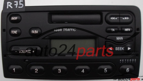 RADIO CASSETTE 4000 TRAFFIC FORD 97FP-18K876-GA / 97FP18K876GA / M085358 