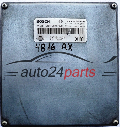 ECU ENGINE CONTROLLER NISSAN MICRA 1.3 BOSCH 0261204249, 0 261 204 249, 237101U211, 23710-1U211, 1U21125000, 1U211-25000 XY