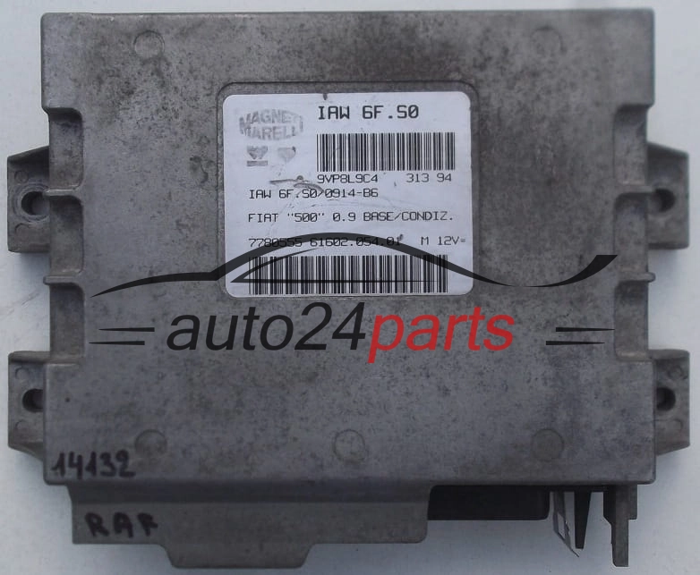 Μονάδα Ελέγχου Κινητήρα FIAT CINQUECENTO 500 0.9, MAGNETI MARELLI IAW 6F.S0, IAW6FS0, 61602.054.01, 6160205401, 7780555