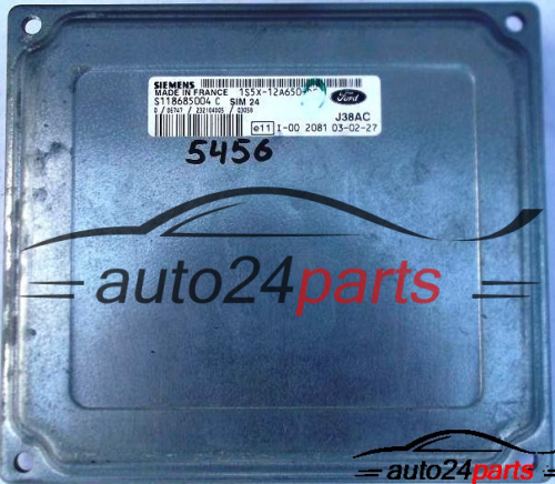 ECU CENTRALITA DE MOTOR FORD KA 1.3 1S5X12A650DC SIEMENS SIM 24 S118685004C, S118685004 C, 1S5X-12A650-DC