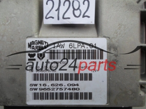 Μονάδα Ελέγχου Κινητήρα PEUGEOT 206 Magneti Marelli IAW 6LPA.01, IAW6LPA01, SW 9652757480, HW 9649578780