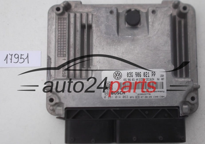 KOMPUTER STEROWNIK SILNIKA VW VOLKSWAGEN GOLF 2.0 TDI BOSCH 0 281 014 063