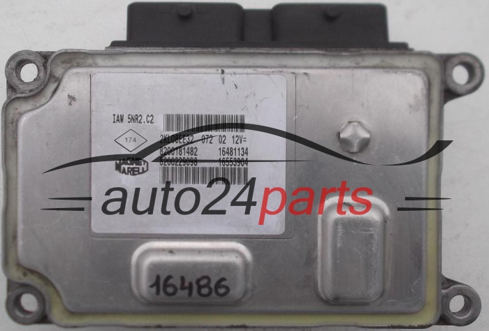 Μονάδα Ελέγχου Κινητήρα RENAULT CLIO Magneti Marelli IAW 5NR2.C2, IAW5NR2C2, 8200181482, 8200229098, 16481134, 16553904 